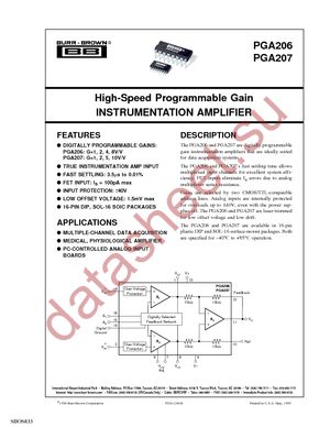 PGA206PAG4 datasheet  